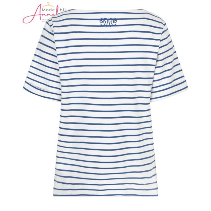 Red Button sweatshirt Terry Stripe jeans blue